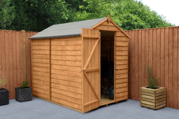 Forest Garden Apex Overlap Dipped 7x5 Wooden Garden Shed (No Window / Installation Included)