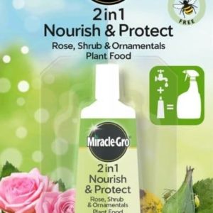 Miracle Gro 2 in 1 Nurish and Protect Rose, Shrubs & Ornamental Plant Food Eco-Refill