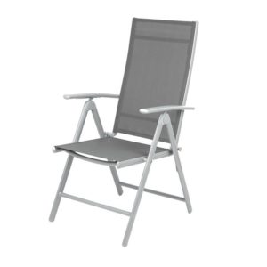 Adjustable Folding Garden Dining Chair - Adjustable Folding Garden Dining Chair in Grey