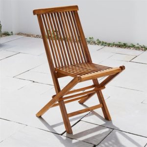 Solid Teak Folding Garden Chair - Teak Garden Chair
