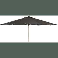 Alexander Rose 3m Aluminium Round Luxe Garden Parasol with Pulley - Charcoal