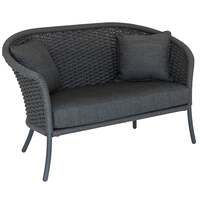 Alexander Rose Cordial Curved Top Lounge Sofa Grey