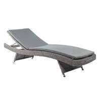 Alexander Rose Monte Carlo Folding Sunbed with Cushion Grey
