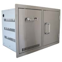 Beefeater Stainless Steel Build-in Outdoor Kitchen Gas Bottle Drawer and Single Door Unit