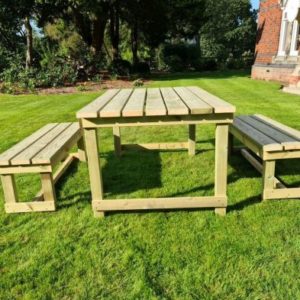Butchers Garden Picnic Table by Croft - 6 Seats