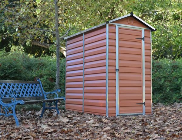 Palram-Canopia Skylight 4x6 Amber Polycarbonate Shed