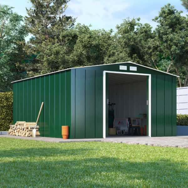 BillyOh Partner Eco Apex Roof Metal Shed - 8x8 Apex Eco
