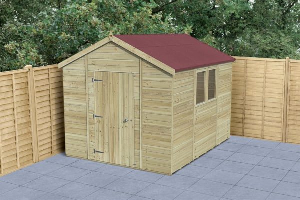 Timberdale Tongue and Groove Pressure Treated 10x8 Apex Wooden Garden Shed