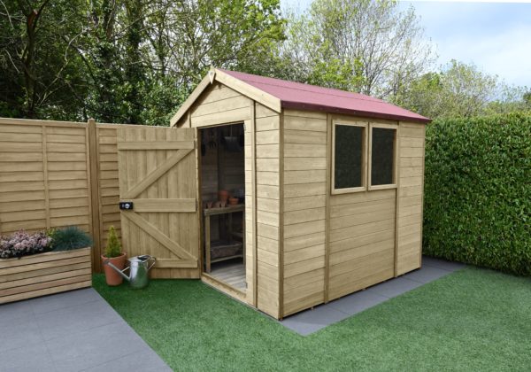 Timberdale Tongue and Groove Pressure Treated 8x6 Apex Wooden Garden Shed