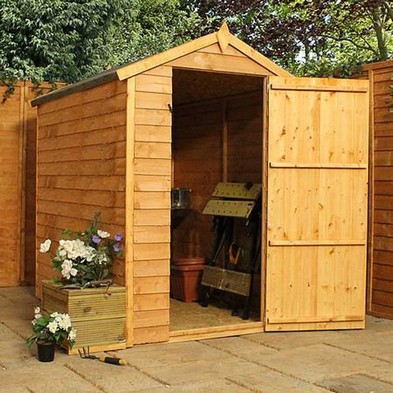 Mercia 6' x 4' Apex Shed - Budget Dip Treated Overlap