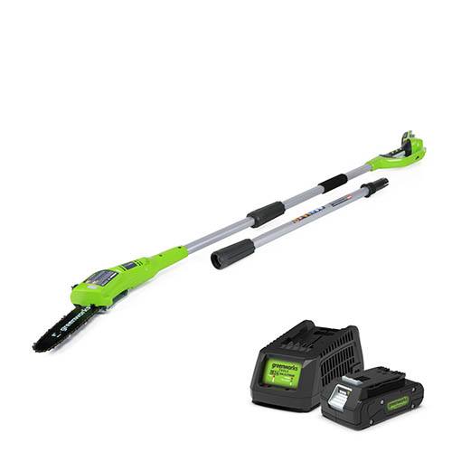 Greenworks 24V Polesaw with 2Ah Battery and Charger