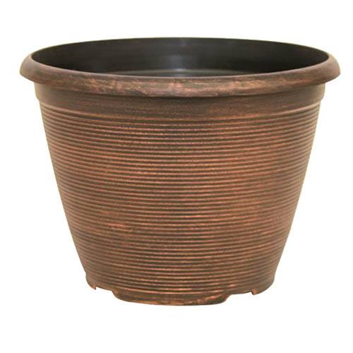 Helix Round Planter 25cm (10in) Warm Copper