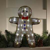 Noma Christmas 40CM Acrylic Gingerbread Man with Timer