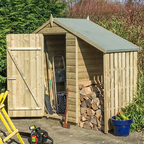 Oxford 4x3 Shed With Lean To