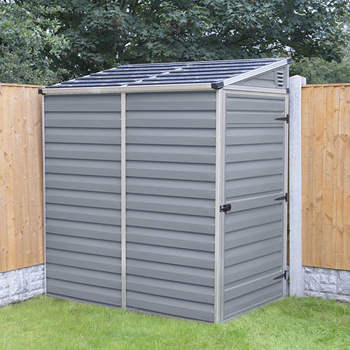 Palram 4x6 Skylight Grey Pent Shed