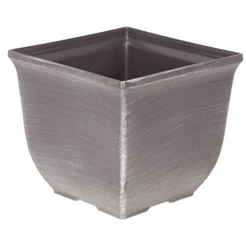 Silver Tulipa Square Planter