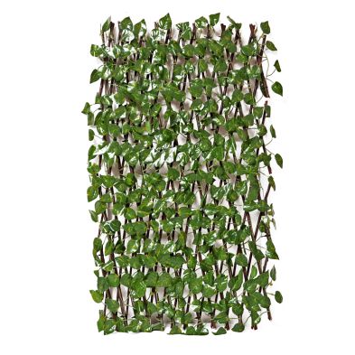 Expanding Willow Trellis Artificial Variagated Leaves Design 60x180cm