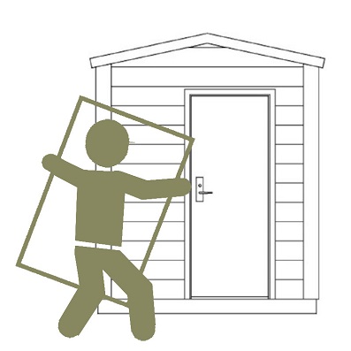 Optional Assembly For Shire 10 x 6 Overlap Apex Garden Shed Windowless