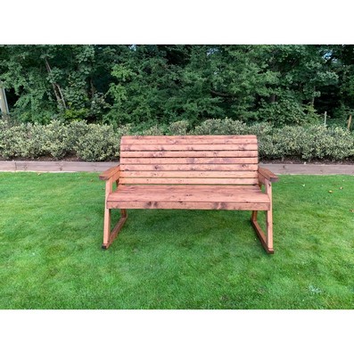 Scandinavian Redwood Garden Bench by Charles Taylor - 3 Seats