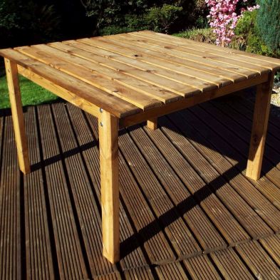 Scandinavian Redwood Garden Rectangular Table by Charles Taylor