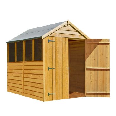 Shire Ashworth 5' 5" x 6' 10" Apex Shed - Budget Dip Treated Overlap