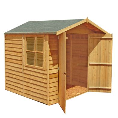 Shire Ashworth 6' 11" x 7' 8" Apex Shed - Classic Dip Treated Overlap