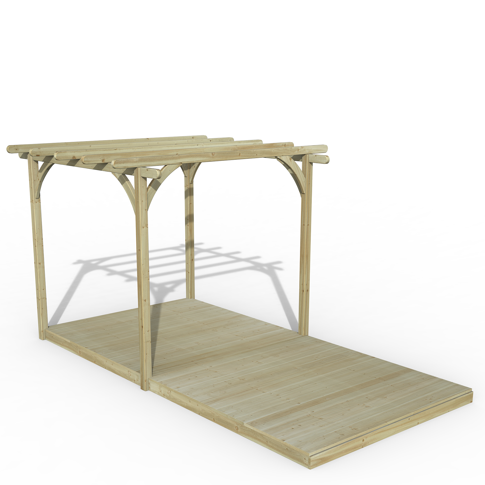 Forest Garden 2.4 x 4.8m Ultima Pergola and Decking Kit