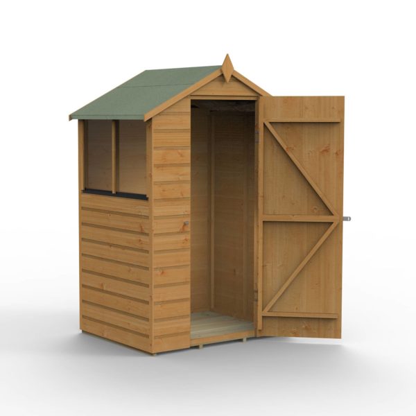 Forest Garden 4x3 Shiplap Dip Treated Apex Shed