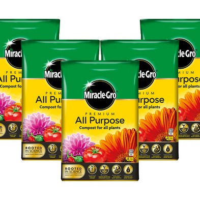 60 x Miracle Gro 40L All Purpose Premium Compost