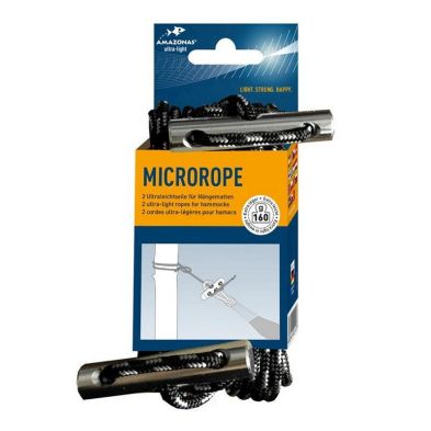 Microrope Hammock Micro Fixing Rope Set - Black