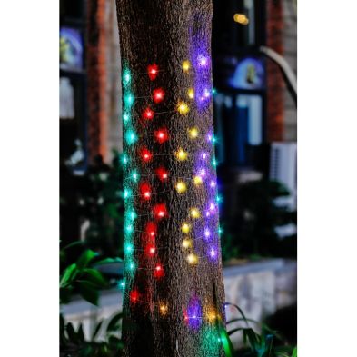Solar Garden String Lights Decoration 100 Multicolour LED - 12.9m by Bright Garden