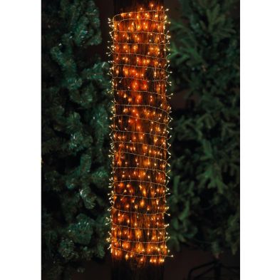 Solar Garden String Lights Decoration 600 Warm White LED - 14.7m by Bright Garden