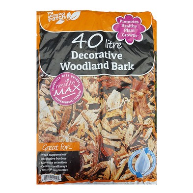 20 x Growing Patch Decorative Woodland Bark (40 Litre)