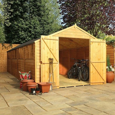 Mercia 10' 2" x 19' 9" Apex Shed - Budget Dip Treated Overlap
