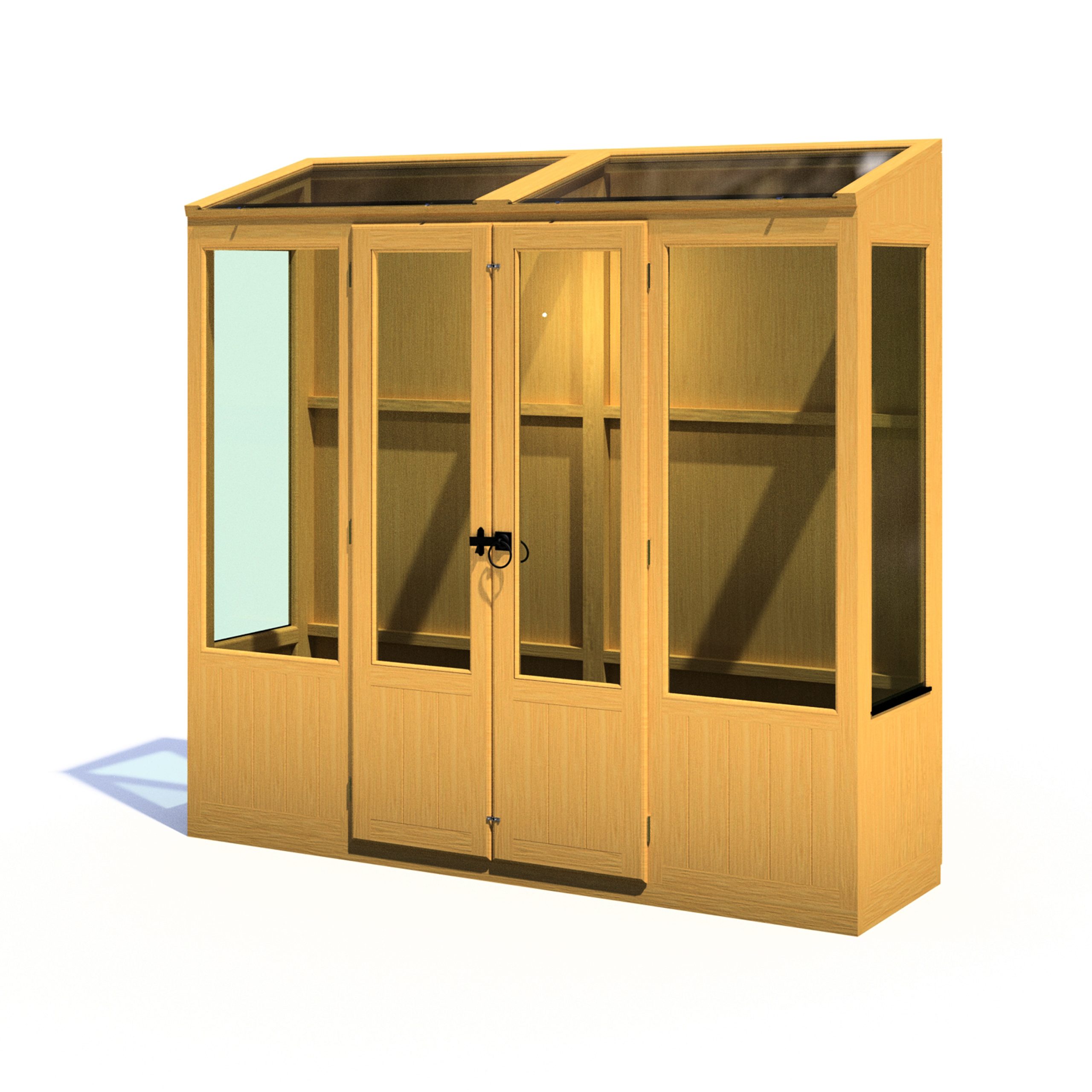 Shire 7x3 Holme Wooden Greenhouse with Double Door