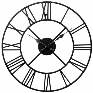 Metal Clock, Roman Numeral 60cm