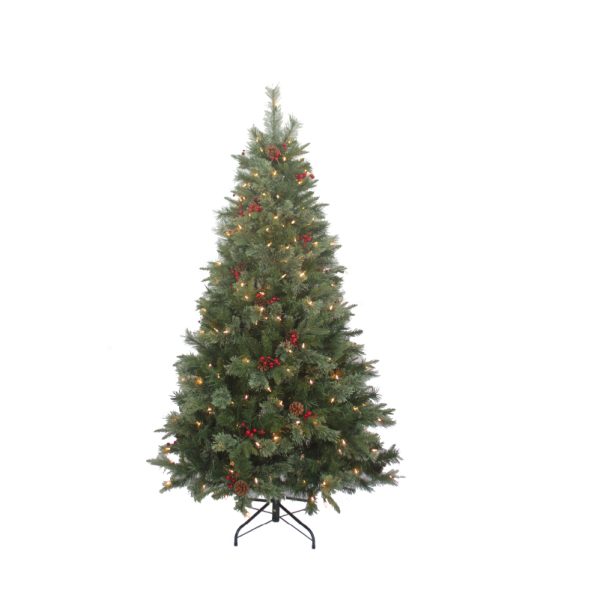 6ft Pre-Lit Fruit of the Forest Christmas Tree