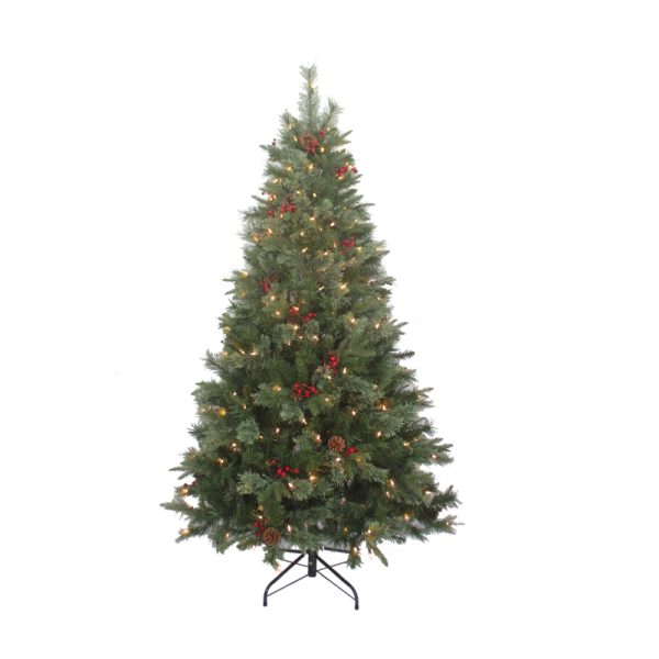 7ft Pre-Lit Fruit of the Forest Christmas Tree