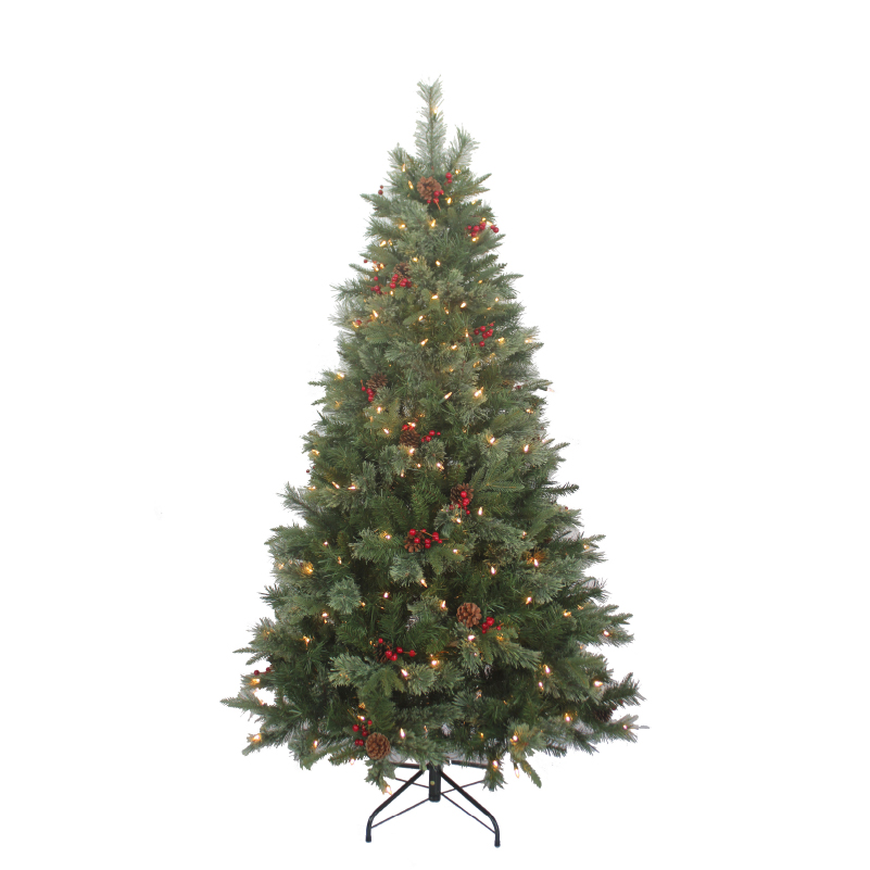 8ft Pre-Lit Fruit of the Forest Christmas Tree