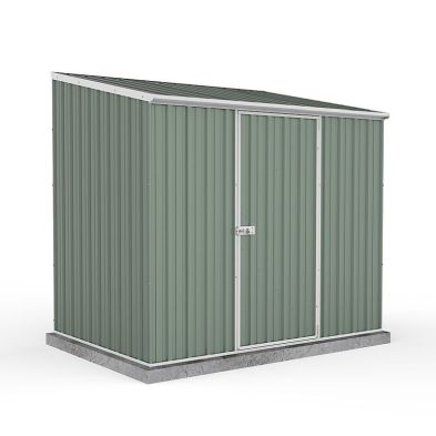 Absco 7' 4" x 4' 11" Pent Shed Steel Pale Eucalyptus - Classic Coated