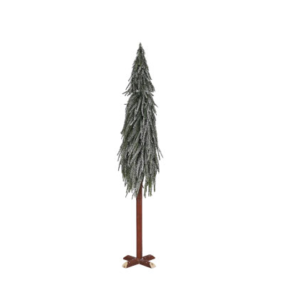 Christmas Tree with Silver Glitter 90cm