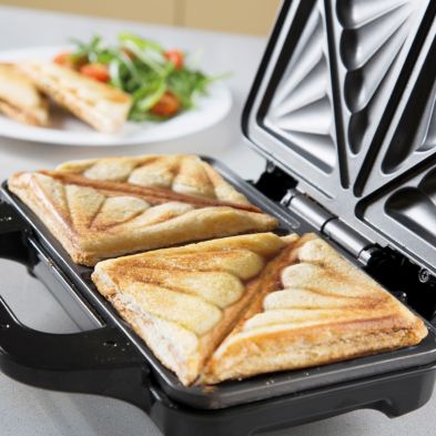 Double Sandwich Toaster Deep Fill - Rose Gold 900W