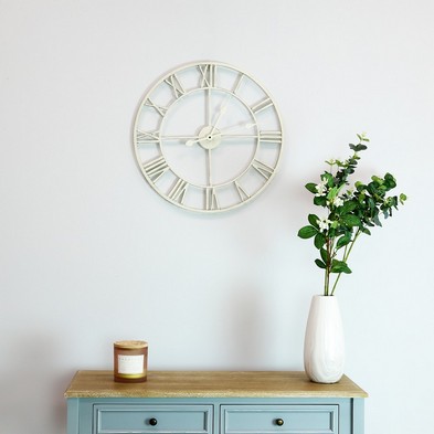 Indoor Wall Clock Cream 60cm by Wensum