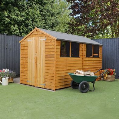 Mercia 6' 3" x 9' 10" Apex Shed - Budget Dip Treated Overlap