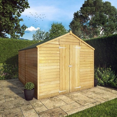 Mercia 9' 11" x 8' 1" Apex Shed - Budget 8mm Cladding Overlap
