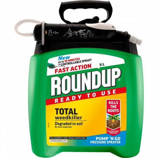 Roundup Fast Action Ready to Use Weedkiller - Pump n Go - 5 litres