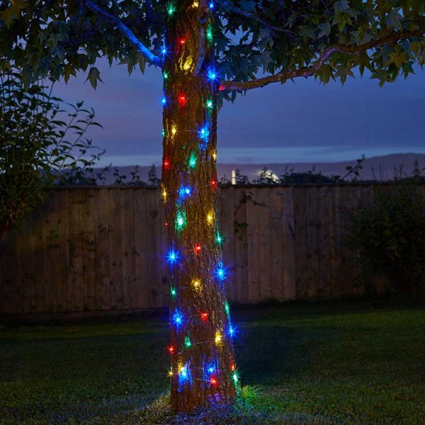 Smart Garden 100 Multi Coloured Firefly Solar String Lights