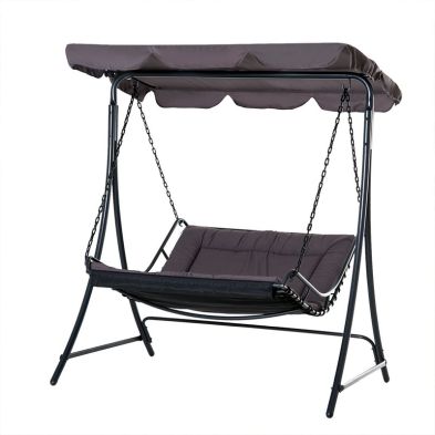 Outsunny 2 Seater Garden Swing Seat Bed