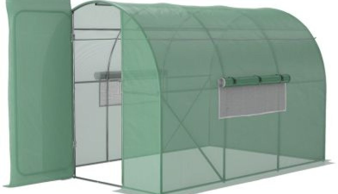 Outsunny 3 X 2M Walk-In Greenhouse With Metal Frame And Door