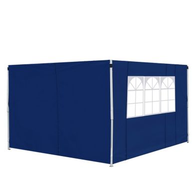 Outsunny 3M Gazebo Exchangeable Side Panel Panels With Window-Blue